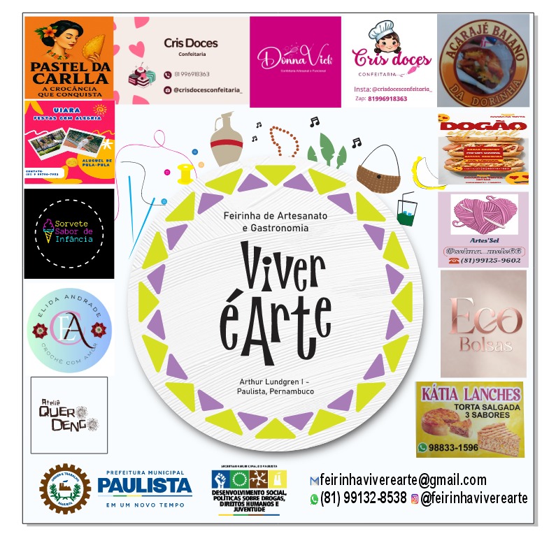 Voucher de Desconto em Paulista - 100% off de Feirinha VIVER É ARTE 